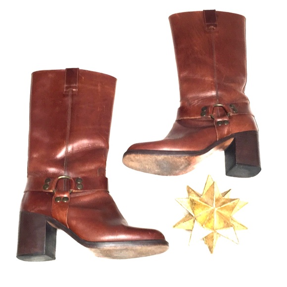 Vintage GUESS boot chunky heel Made in Spain 7.5 - Picture 3 of 11